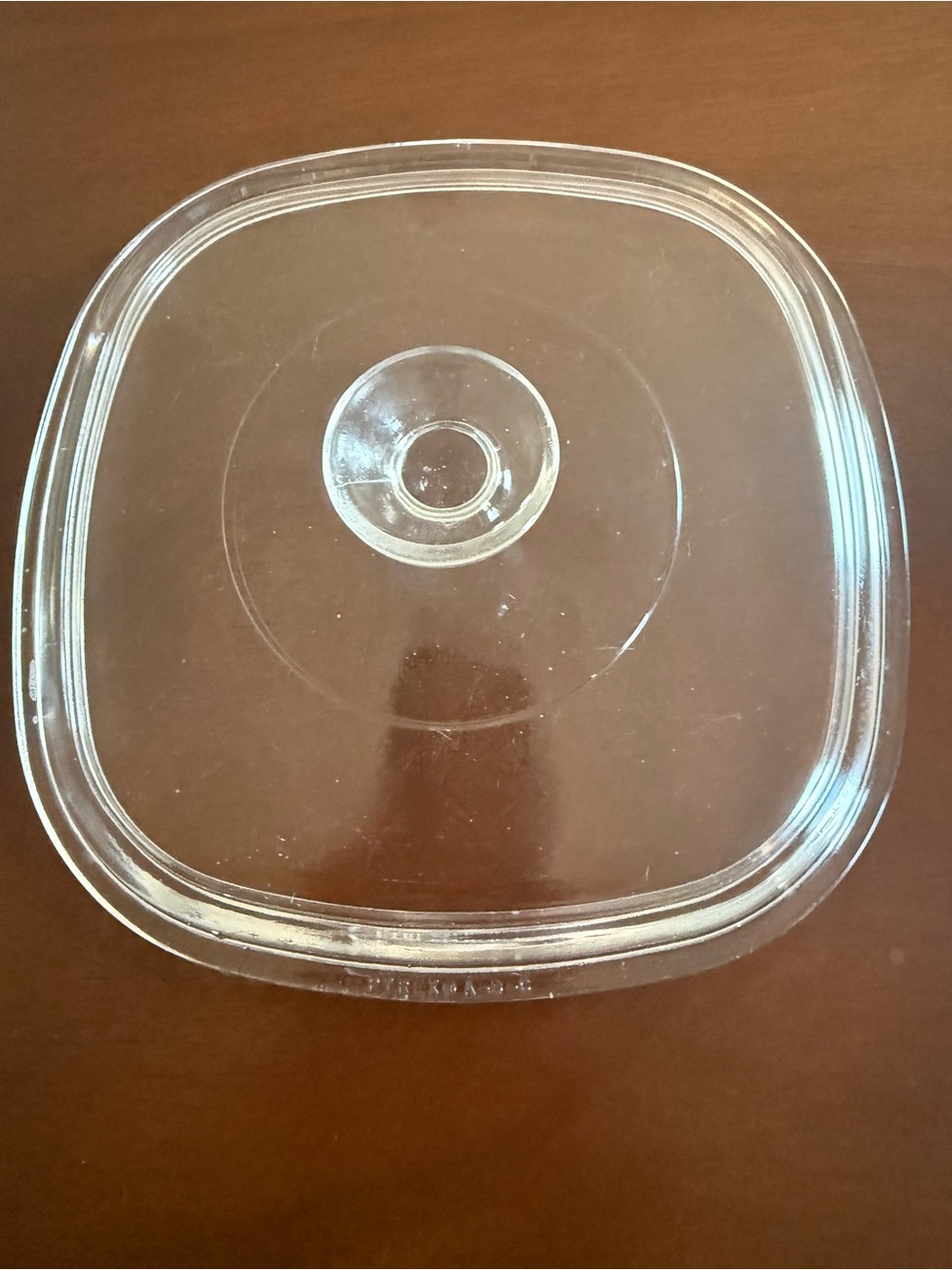 9” Pyrex Clear Glass Square Lid